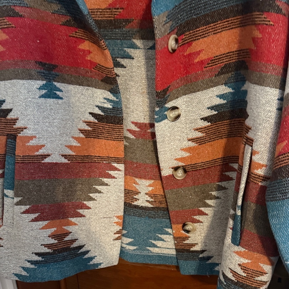 Southwestern Patterned Shacket - Picture 3 of 4
